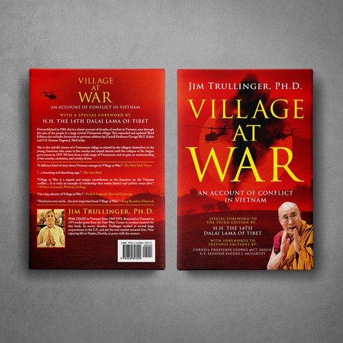 Cover for Third Edition of Classic Work on the Vietnam War. Special Foreword by H.H. the Dalai Lama. Design réalisé par Sam Art Studio