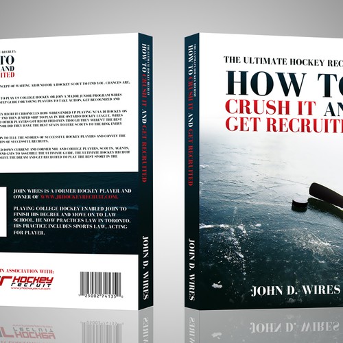 Book Cover for "The Ultimate Hockey Recruit" Design by Dany Nguyen