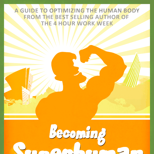 "Becoming Superhuman" Book Cover Design by SideBurns