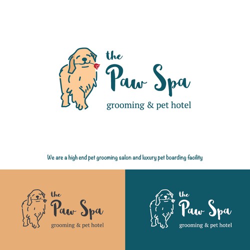 Classic, creative , professional…. The Paw spa , grooming and luxury pet hotel Design by Bimasaji