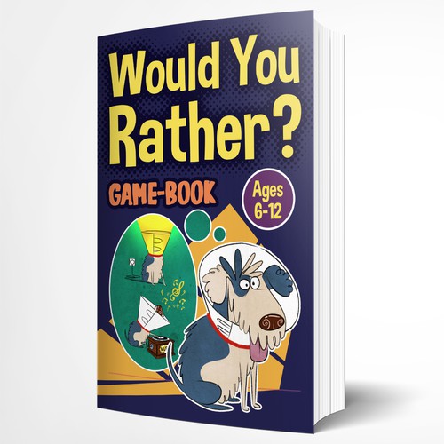 Fun design for kids Would You Rather Game book Design réalisé par AstroSheep Art