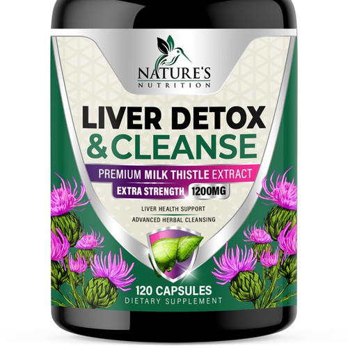 Natural Liver Detox & Cleanse Design Needed for Nature's Nutrition Design por Unik ART
