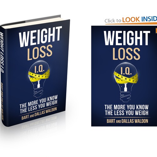Design a creative and simple cover for weight loss book Design by IBSEG