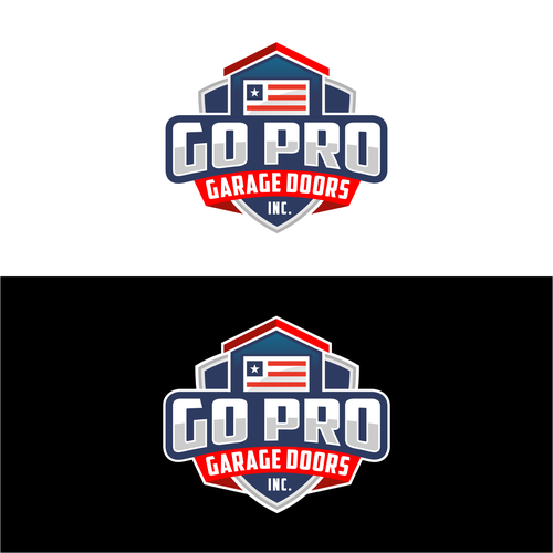 Go Pro Garage Doors Inc Reband Design by Zyukron