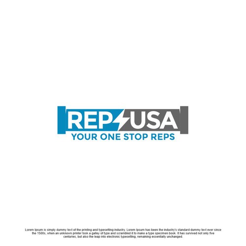 Rep's USA Logo-ontwerp door point_up