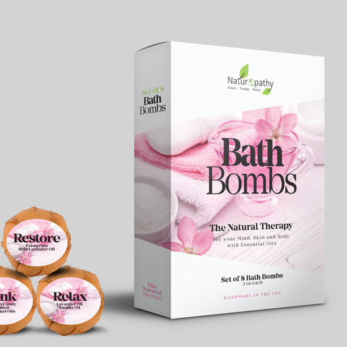 Design a Gift Package for Naturopathy Bath Bombs Ontwerp door artiss03