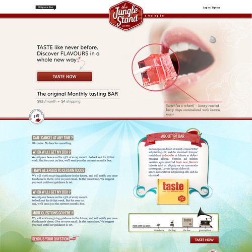 Site Design needed for delicious Tasting Box!! デザイン by kata4