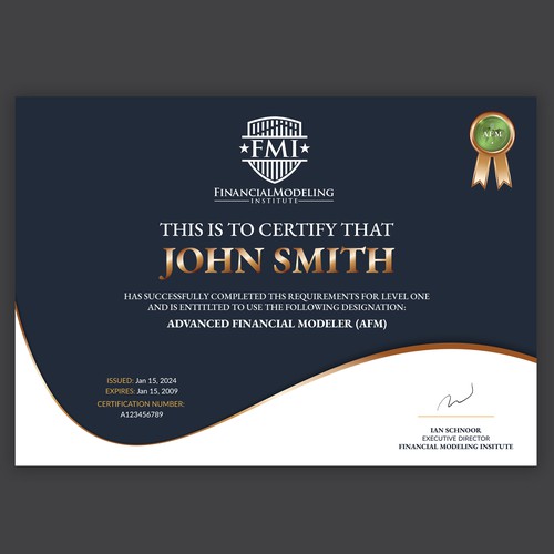 Looking for Custom Professional Certificate Design-ontwerp door Tety design