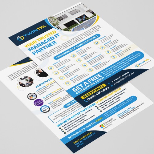 Twintel Service Advertisement Design by Dzhafir