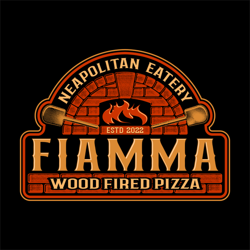 Designs | Fiamma Brick Fire Pizza Truck | Logo design contest