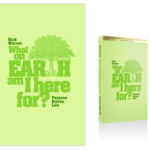 Book cover redesign for "What on Earth Am I Here For? The Purpose Driven Life" by Rick Warren Design by GWINCHY