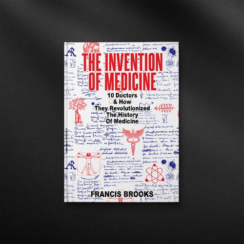 Creative book cover making the history of medicine fun, light-hearted and modern Design by danc