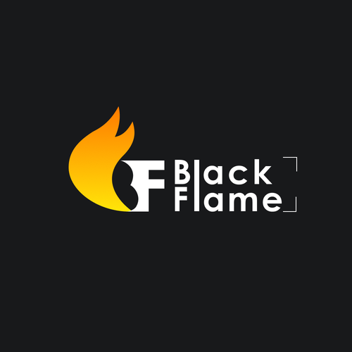 Cool, masculine Logo for company name „Black Flame” Design by Saku Karnik