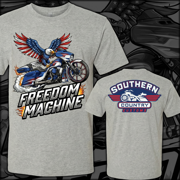 Freedom Machine, Motorcycle Cartoon T-shirt