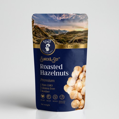 Create a great product package for Aznut hazelnuts Design by znakovanj