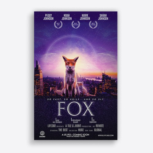 Life360 2023 Year of the Fox Poster Design by AVII.