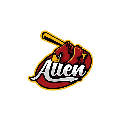 High School Baseball Team Logo Diseño de n.rainy