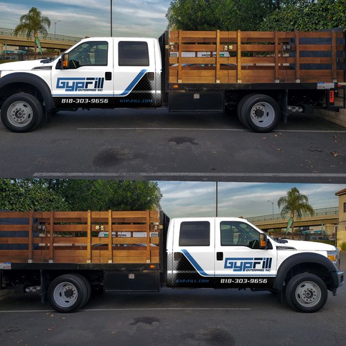 trucks wrap design Design by DuhaCreative