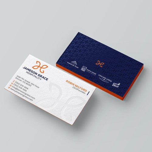 Create a modern and clean business card for a parent company with 4 subsidiaries Design by kaylee CK