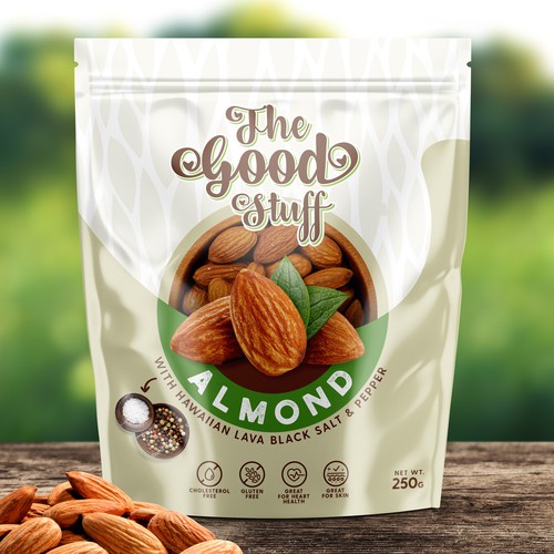 Design a standout packaging for a Nuts & Seeds Standee Pouch Design réalisé par Advant7