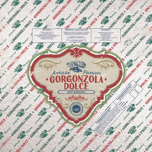 Design a product label set for an Italian Cheese Réalisé par ProveMan