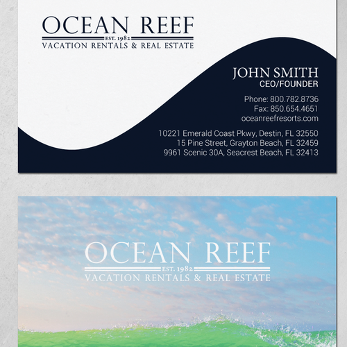 Design a fun, beach-inspired Business Card Design by chandrayaan.creative