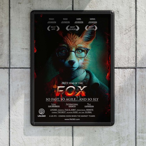 Life360 2023 Year of the Fox Poster Design by CREATIVE ARTIFLEX