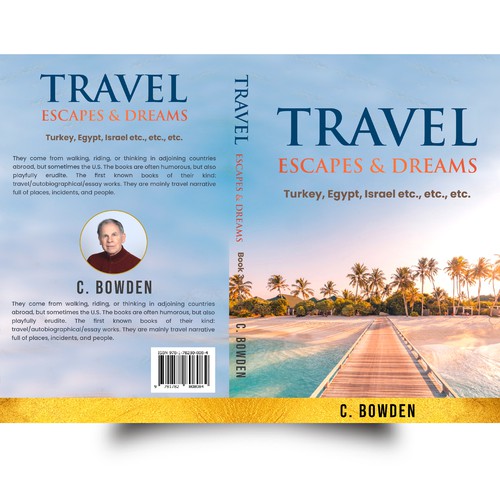 Cover for a travel/autobiography/brief essay book Design by NoBoundaries