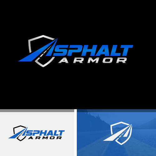 Powerful logo design for the most durable asphalt coating available Design by shadow`art