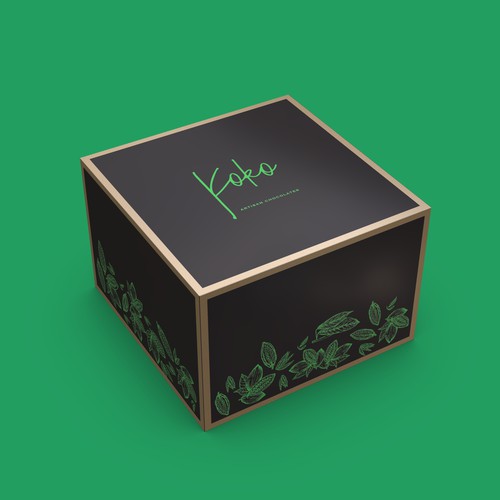 Design a folding chocolate box Design by — P R E M I U M —