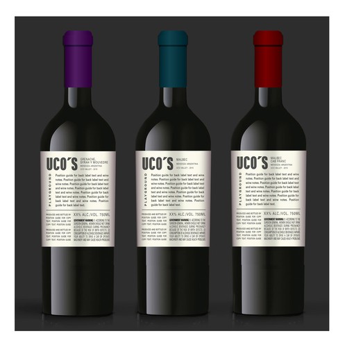 Create a modern wine label for Uco's Playground (Mendoza, Argentina) Réalisé par The Kings Jewels