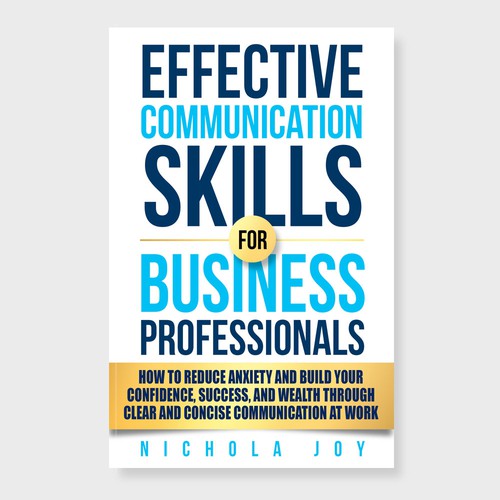 Design a book cover targeting  business professionals that want to enhance communication skills. Design by manta.jakarta