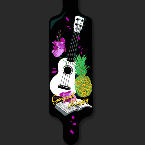 Pineapple and Ukulele love story Design by SANT2