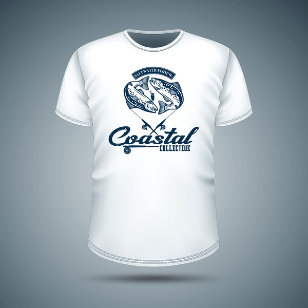 Cool fishing shirt for new outdoor brand, T-shirt contest