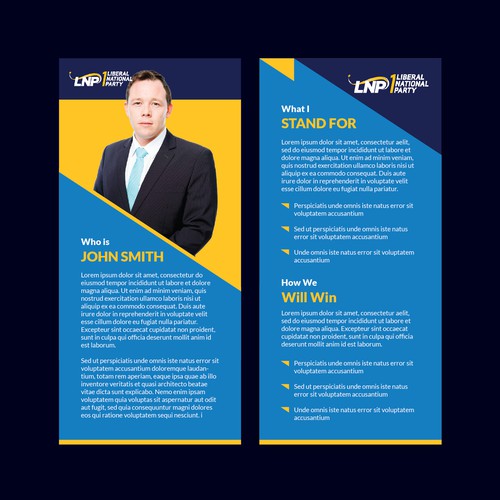 Design di Political Candidate Brochure di a y a n