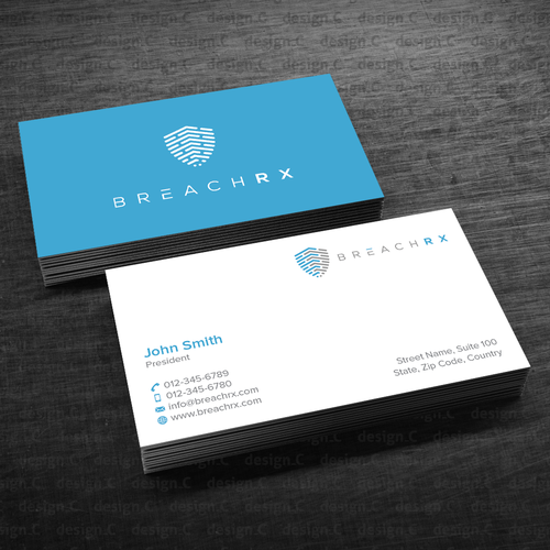 Professional B2B Card for Cyber Security Software Company ...