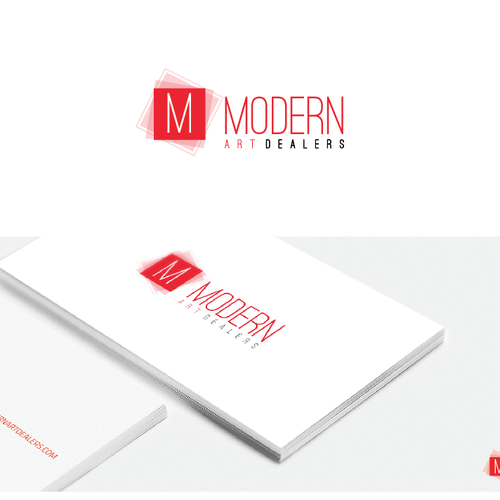 Create a MODERN logo and business card for a fine art gallery specializing in modern art Design by Litoss