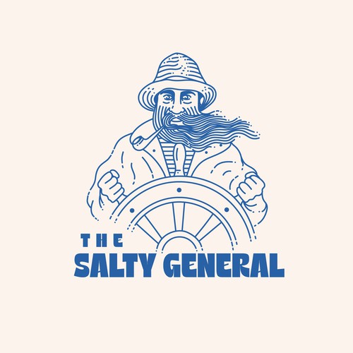 Salty New England General Store / sandwich shop combining classic text & modern imagery Design by Nacer Filez