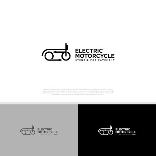 Stencil Design for Electric Motorcycle Charging Location Design by opiq98