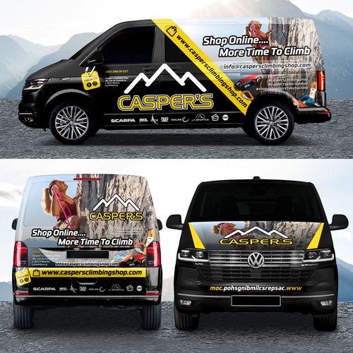 We new eye catching branding for our new van