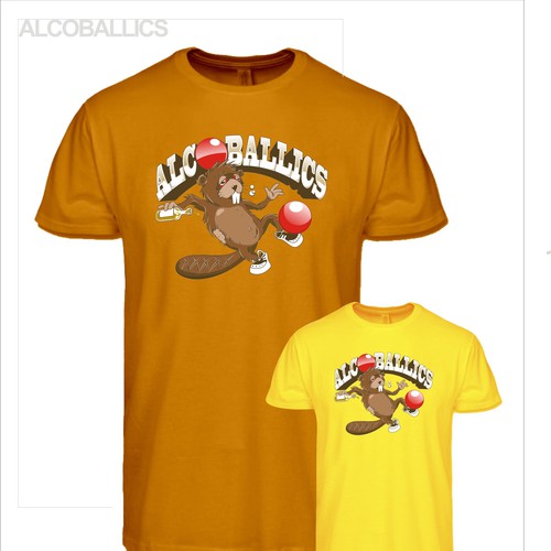 t-shirt design for Alcoballics! Design by MAGIKIO
