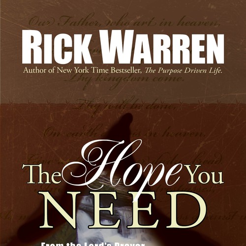 Design Rick Warren's New Book Cover Design réalisé par JoeyM