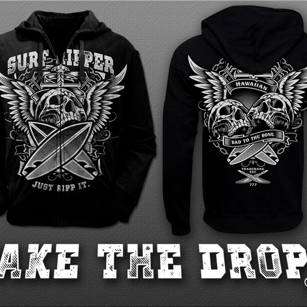 Design by iamvaughn13 titled "SURF RIPPER (R) - MALE - "SUPER HOT" - T-SHIRT DESIGN"