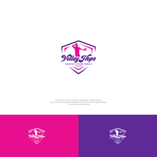 Design a vibrant woman empowering logo that portrays inclusivity and opportunity to play volleyball! Design by rzaltf