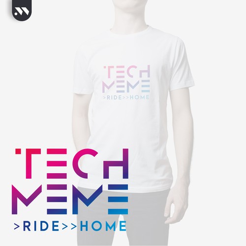 Reimagine the Techmeme Ride Home podcast logo Logo design contest