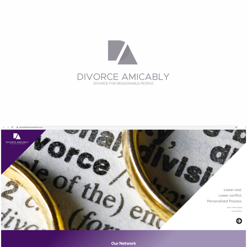 Logo for a new, healthy way for reasonable people to divorce Design by mardharetaistiqomah