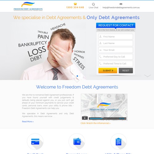 Make an awesome landing page that will generate enquiries Design by KashiArts