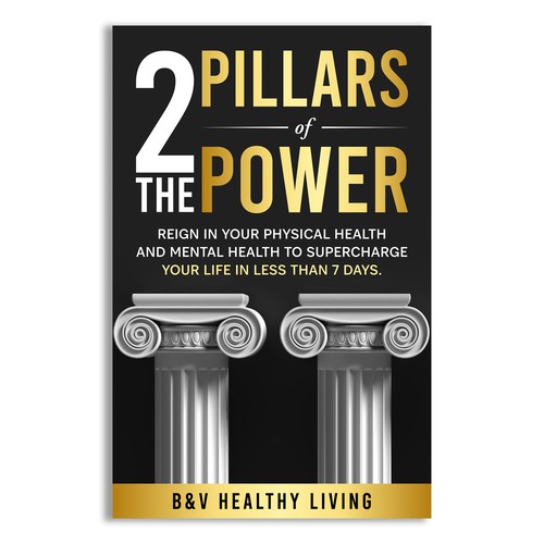 2 Pillars of Power book cover design to grab attention Design by Unboxing Studio