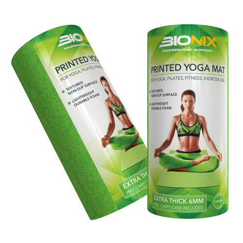 Yoga Mat Product Label Design. Product label contest