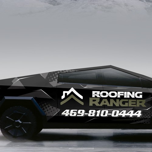 Roofing Ranger Cybertruck design Design by MasterWraps™